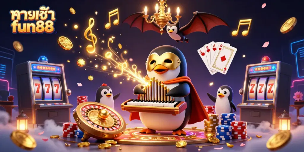 Experience the thrill of online gambling with ทางเข้า fun88 where fantasy and reality blend into a vibrant casino scene.