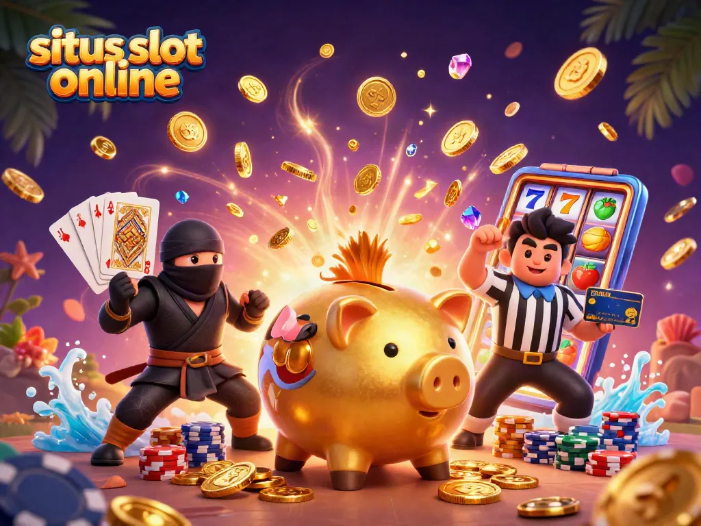Engage in thrilling adventures at situs slot online with vibrant characters and dynamic casino elements.