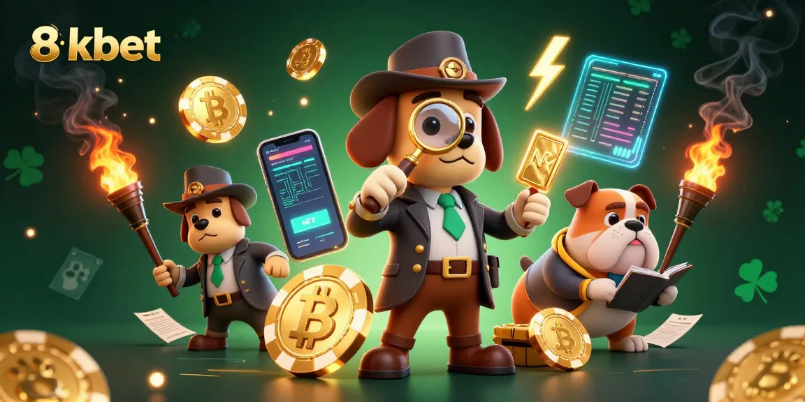 Experience thrilling betting at 8xbet with cartoon characters exploring clues and casino treasures.