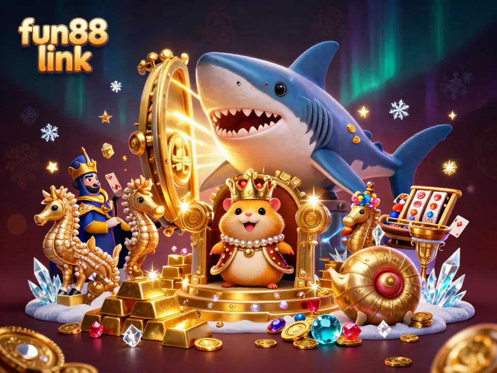 Experience the excitement of fun88 link with our vibrant casino illustration featuring thrilling gaming elements.