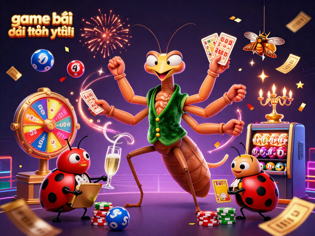 Engage with game bài đổi thưởng uy tín through an exciting 3D casino scene featuring vibrant elements and rich characters.