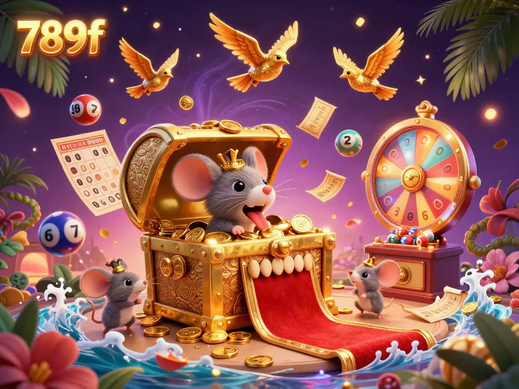 Experience the allure of 789f's vibrant casino world, where treasure and excitement meet in a dynamic scene.