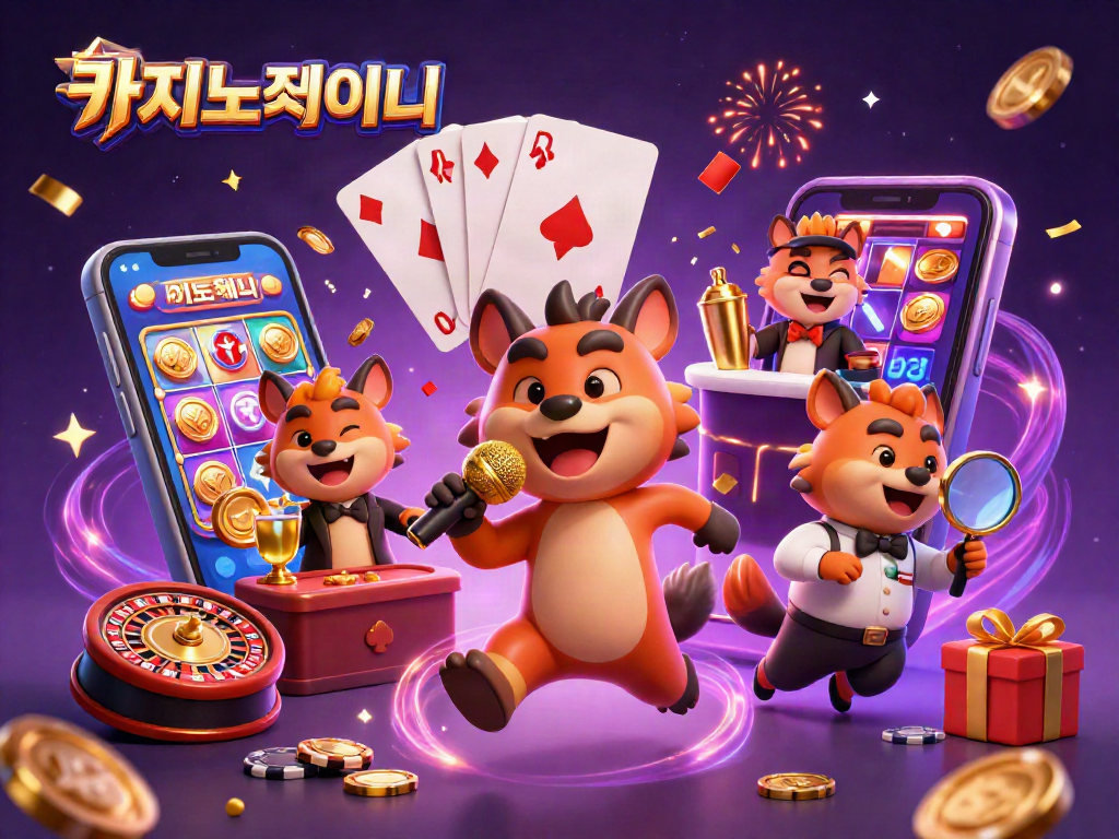 카지노사이트에서 하이에나들이 즐거운 카지노 클럽을 운영하는 모습
