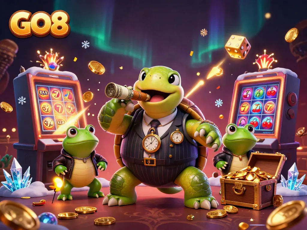 Experience thrilling gameplay with GO8's cartoon casino characters, felts, and vibrant animations.