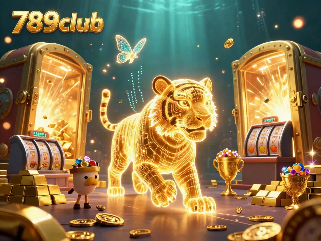 Engage with thrilling games at 789club, featuring a vibrant digital casino landscape with winning elements.