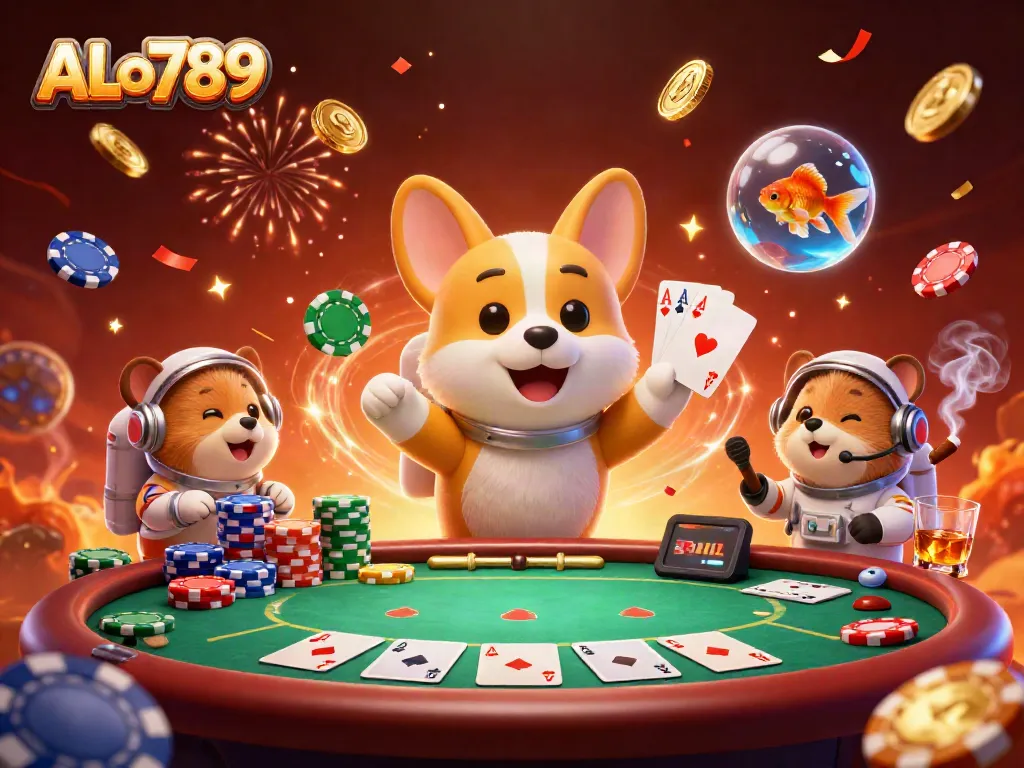Join the thrilling adventure at ALo789, where a quirky astronaut corgi leads you through a vibrant casino experience!