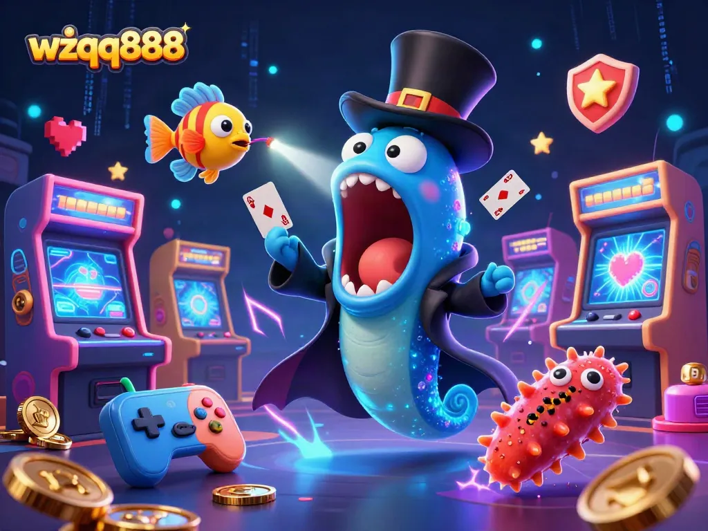Experience excitement with wzqq888's vibrant casino games and magical 3D creatures.