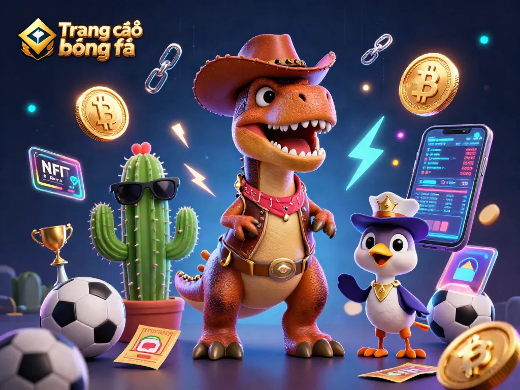 Bet on Trang cá độ bóng đá with interactive sports elements and vibrant dinosaur characters.